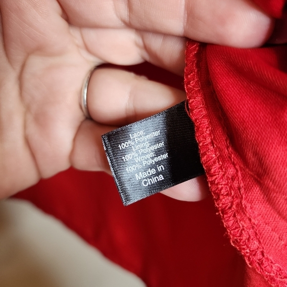 Lane Bryant Heart Lace Crochet Sleeveless Red Top Women's Plus Size 22 - Picture 14 of 14